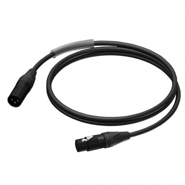 PROCAB CABLE MALE XLR FEMALE XLR, ULTRAFLEX , 0,5 M PROCAB CABLE MALE XLR FEMALE XLR, ULTRAFLEX , 0,5 M
