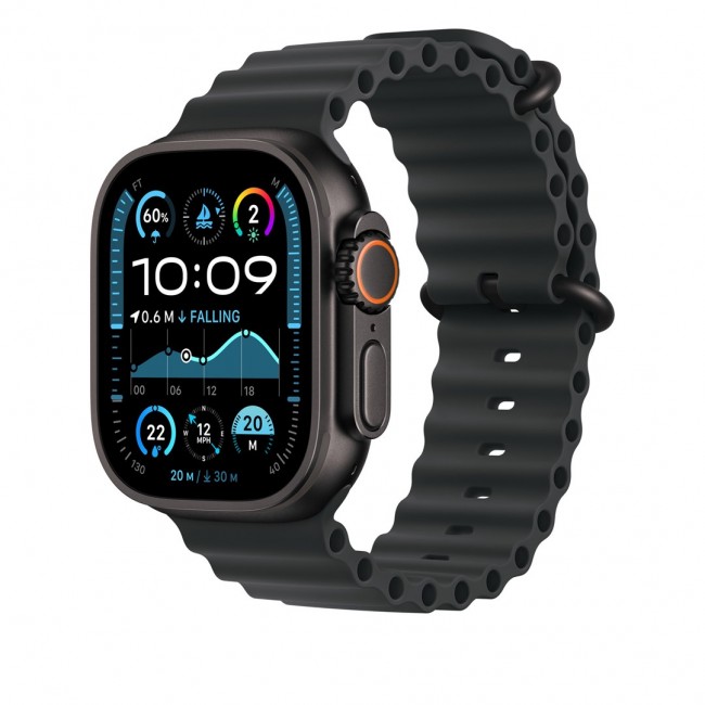 Apple 49mm Black Ocean Band Extension - Black Titanium Finish Apple 49mm Black Ocean Band Extension - Black Titanium Finish