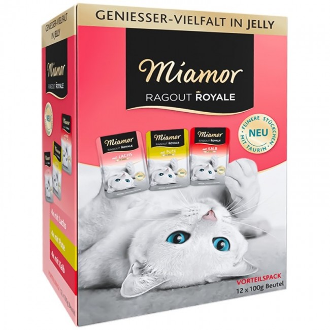 MIAMOR Ragout Royale Adult Mix in jelly - wet cat food - 12x100g MIAMOR Ragout Royale Adult Mix in jelly - wet cat food - 12x100g