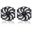NF-A14x25r G2 PWM Sx2-PP chromax.black - dual fan set, black NF-A14x25r G2 PWM Sx2-PP chromax.black - dual fan set, black