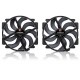 NF-A14x25r G2 PWM Sx2-PP chromax.black - dual fan set, black