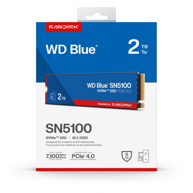 Western Digital 2TB WD Blue SN5100 NVMe SSD