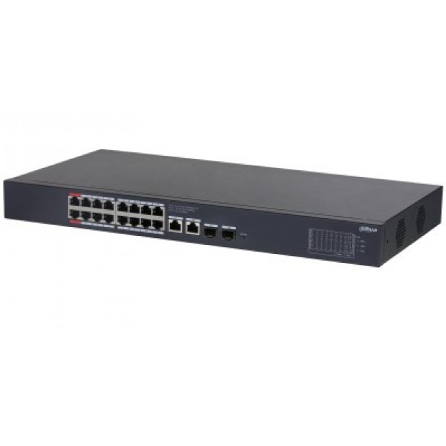Dahua Technology CS4220-16GT-135 network switch Managed L2 Gigabit Ethernet (10/100/1000) Power over Ethernet (PoE) Black