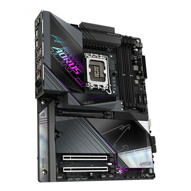 GIGABYTE Z890 AORUS MASTER Motherboard - Supports Intel Core Ultra (Series 2) CPUs, 18+1+2 phases VRM, up to 9500MHz DDR5 (OC), 2xPCIe 5.0 + 3xPCIe 4.0, Wi-Fi 7, 10GbE LAN, Thunderbolt 4