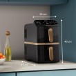 Philips 4000 series NA462/80 fryer Double 10 L Stand-alone 2750 W Hot air fryer Black, Gold, Grey