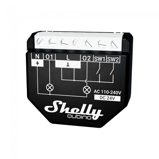 Shelly Qubino WAVE 2PM Smart switch Black