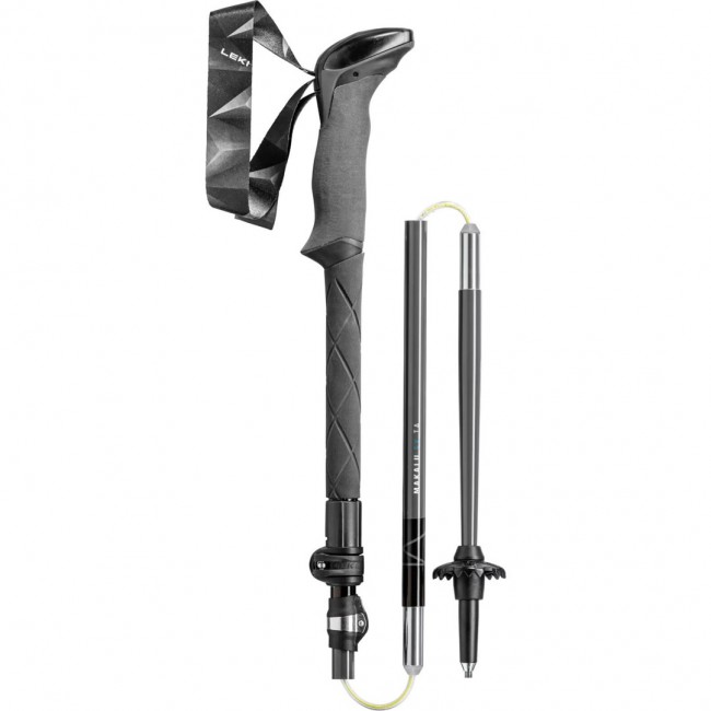 Trekking poles LEKI MAKALU FX TA, 110 130 cm, Black