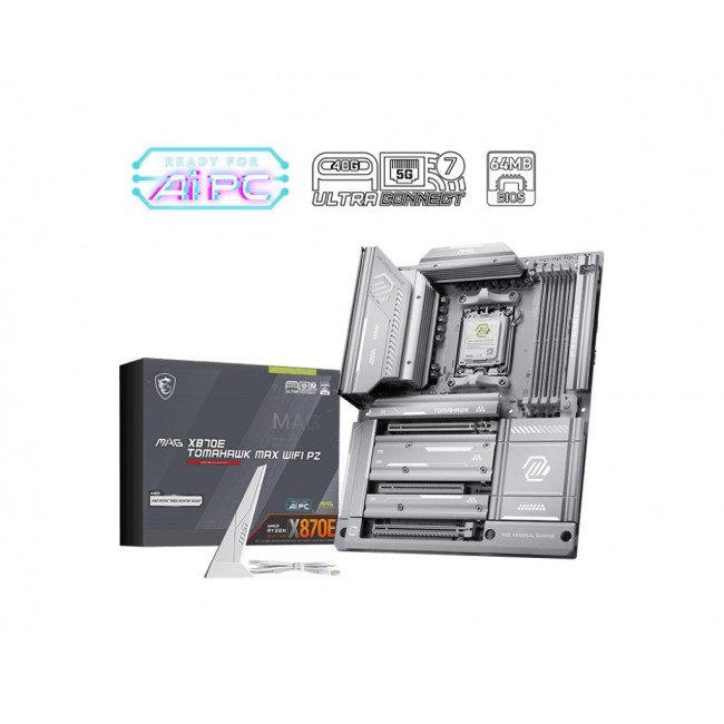 MSI MAG X870E TOMAHAWK MAX WIFI PZ motherboard AMD X870E Socket AM5 ATX MSI MAG X870E TOMAHAWK MAX WIFI PZ motherboard AMD X870E Socket AM5 ATX