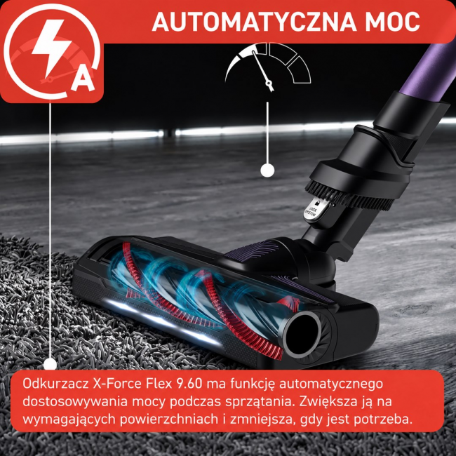 Cordless Vacuum Cleaner TEFAL X-Force Flex 9.60, 100 AW, 45 min