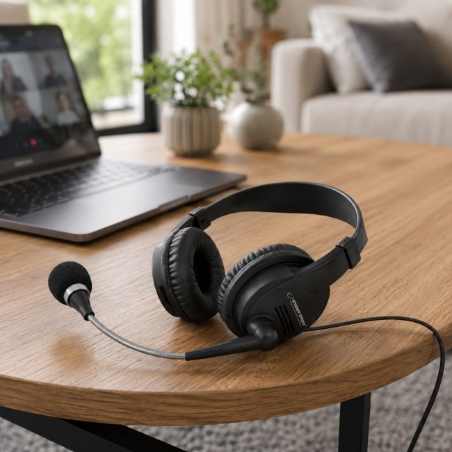 Esperanza EH115 headphones/headset Wired Head-band Calls/Music Black Esperanza EH115 headphones/headset Wired Head-band Calls/Music Black