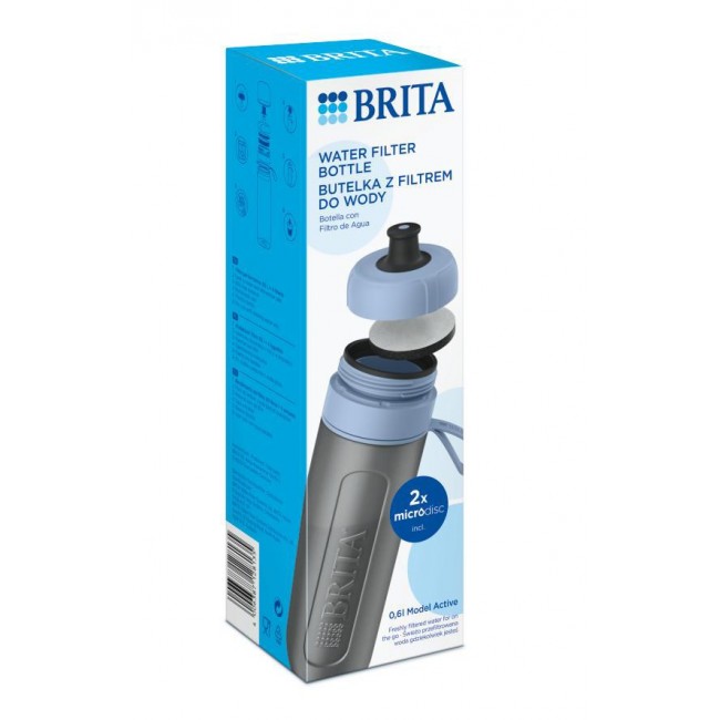 Brita Active blue 2-disc filter bottle