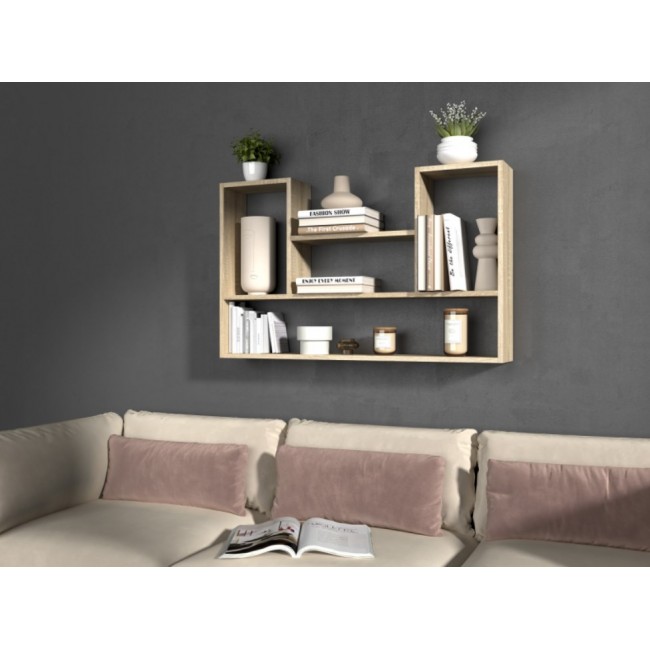 BILBAO 4P hanging bookcase 100x16x60 cm sonoma