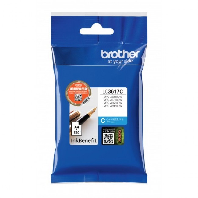 Brother LC-3617C ink cartridge 1 pc(s) Original Standard Yield Cyan