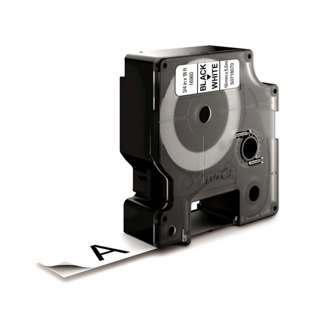 DYMO D1 Durable - Black on White - 19mm DYMO D1 Durable - Black on White - 19mm