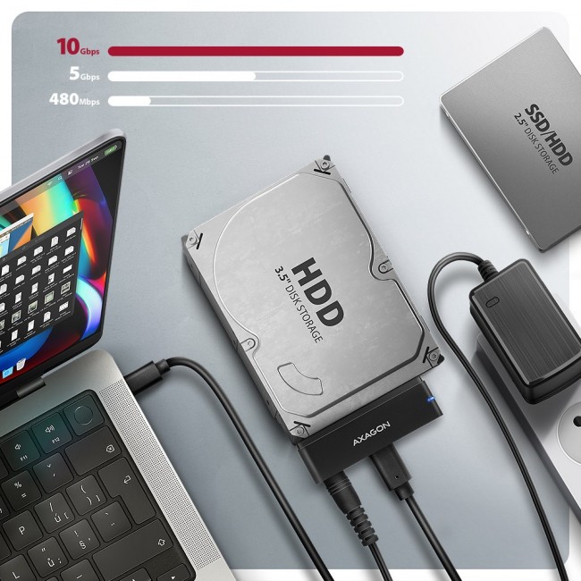 Axagon ADSA-FPX USB-C 10Gbps FAST PORT X adapter for 2.5 Axagon ADSA-FPX USB-C 10Gbps FAST PORT X adapter for 2.5