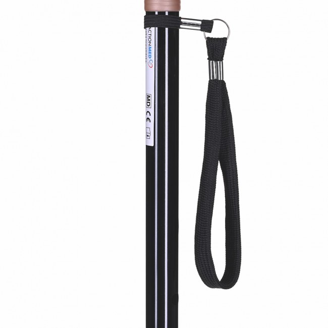 Adjustable walking stick ACTIONMED black