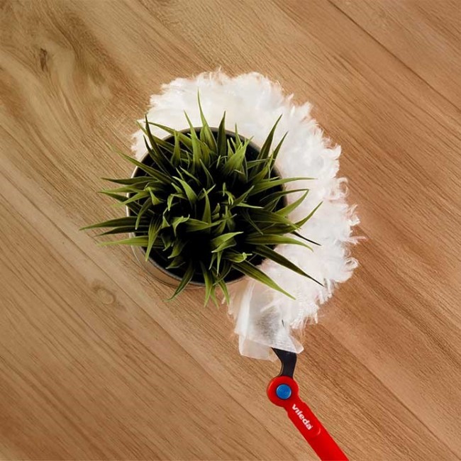 Vileda dustpan with long handle + 1 Flex&Catch refill