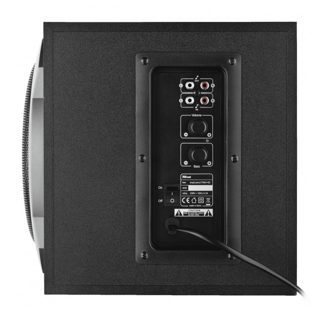Trust GXT 38 speaker set 60 W PC Black 2.1 channels