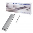 LogiLink UA0373 laptop dock/port replicator Wired USB 3.2 Gen 1 (3.1 Gen 1) Type-C Aluminium