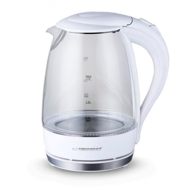 Esperanza EKK011W Electric kettle 1.7 L White, Multicolor 2200 W Esperanza EKK011W Electric kettle 1.7 L White, Multicolor 2200 W