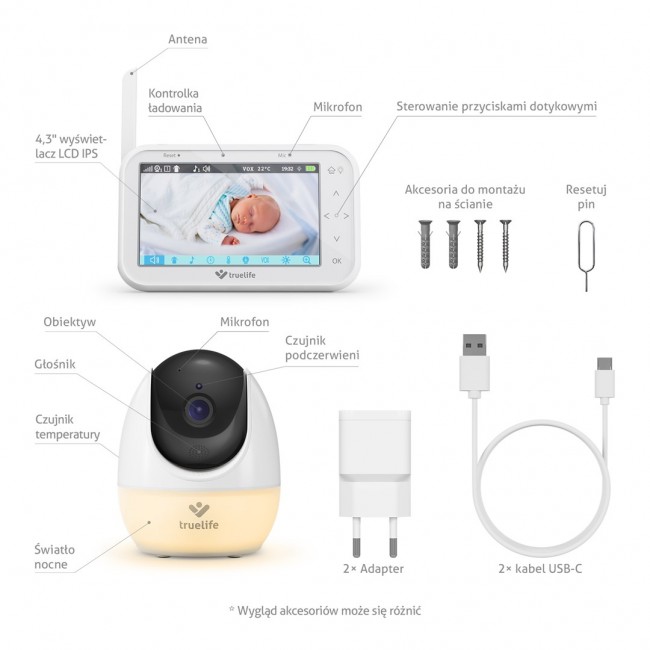 TrueLife NannyCam R4 Pro baby monitor TrueLife NannyCam R4 Pro baby monitor
