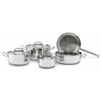 ELLE Home Stainless Steel Cookware Set ECCS200409A, 9 Pieces