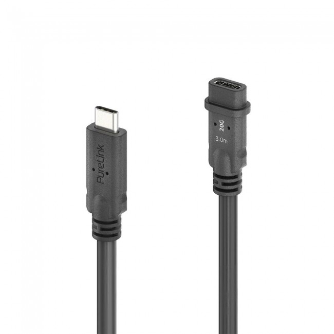 PureLink PI6630-030 USB cable USB4 Gen 2x2 3 m USB C 20 Gbit/s 100 W Black PureLink PI6630-030 USB cable USB4 Gen 2x2 3 m USB C 20 Gbit/s 100 W Black