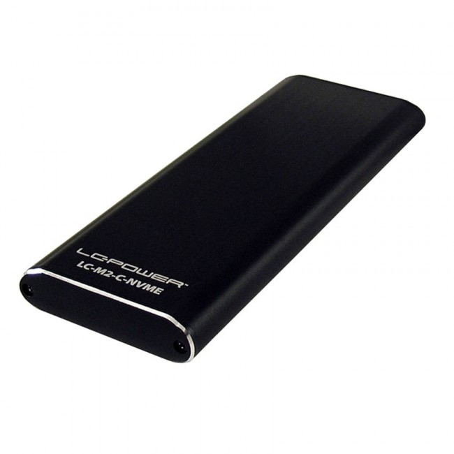 LC-Power LC-M2-C-NVME storage drive enclosure SSD enclosure Black M.2