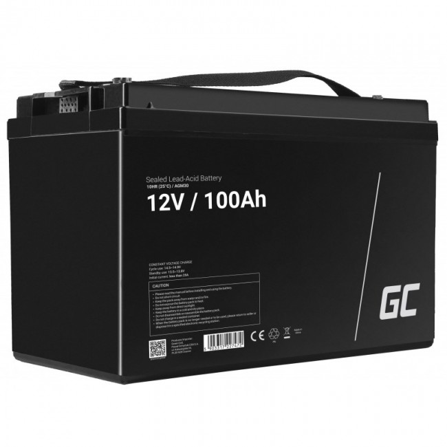 Green Cell AGM30 vehicle battery Sealed Lead Acid (VRLA) 100 Ah 12 V Marine / Leisure Green Cell AGM30 vehicle battery Sealed Lead Acid (VRLA) 100 Ah 12 V Marine / Leisure