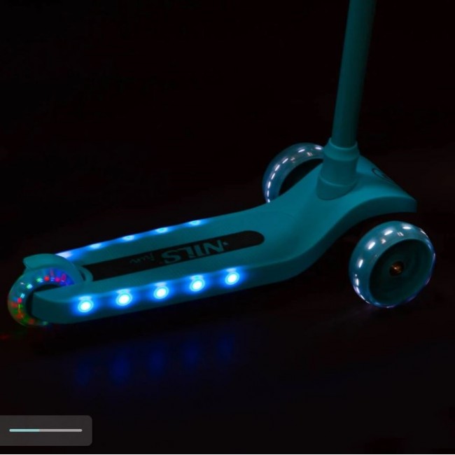 NILS FUN HLB09 LED turquoise children's scooter NILS FUN HLB09 LED turquoise children's scooter