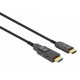 Manhattan HDMI to Micro HDMI Plenum-Rated Cable, 4K@60Hz (Premium High Speed), 30m, Active, Detachable HDMI Male (Type A), Male to Male, Black, Gold Plated Contacts, Lifetime Warranty Manhattan HDMI to Micro HDMI Plenum-Rated Cable, 4K@60Hz (Premium High Speed), 30m, Active, Detachable HDMI Male (Type A), Male to Male, Black, Gold Plated Contacts, Lifetime Warranty