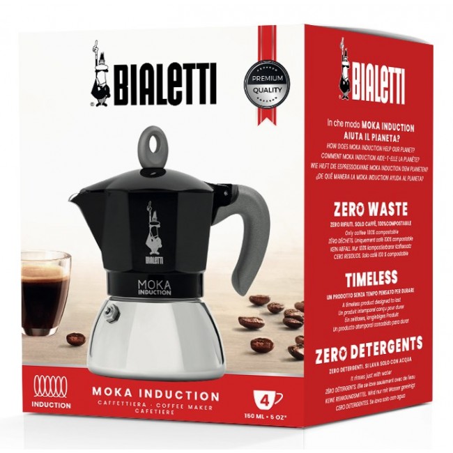 Bialetti Moka Induction Moka pot 4TZ Black