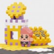Marioinex Mini Waffle Building Blocks City: Street, 280 pieces