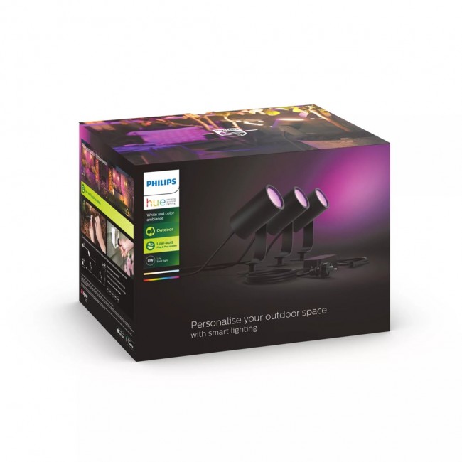 Philips Hue White and colour ambience Lily Outdoor spot light 1741430P7 Philips Hue White and colour ambience Lily Outdoor spot light 1741430P7