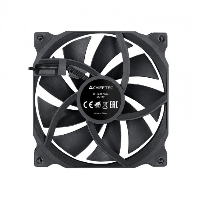 Chieftec ZF-1225PWM computer cooling system Computer case Fan 12 cm Black 1 pc(s) Chieftec ZF-1225PWM computer cooling system Computer case Fan 12 cm Black 1 pc(s)