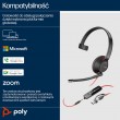 HP Poly Blackwire 5210 Monaural USB-C Headset +3.5mm Plug +USB-C/A Adapter