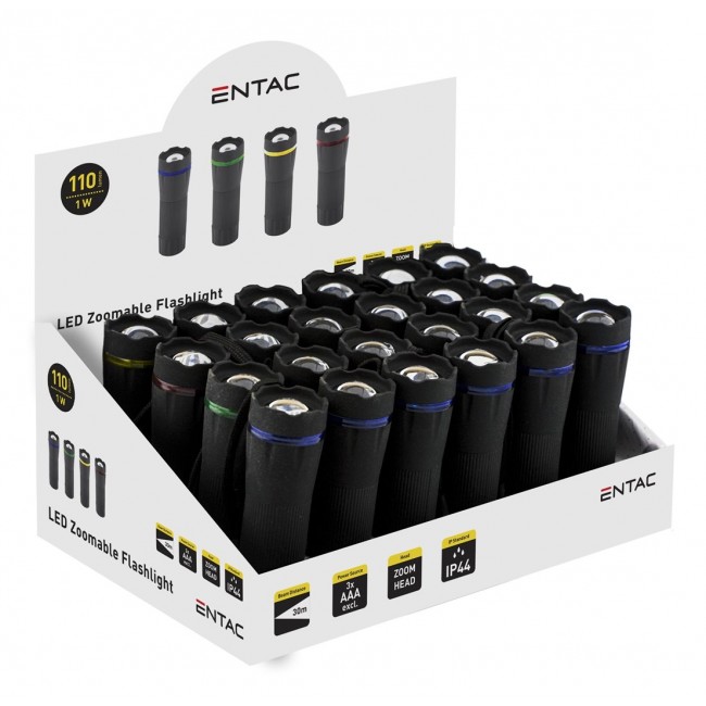 Entac Flashlight Focusable Plastic (Offer) - 3AAA