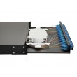 Equip 24-Port Fiber Optic Splice Box, SC Duplex, OS2, 1U, Equipped, Black