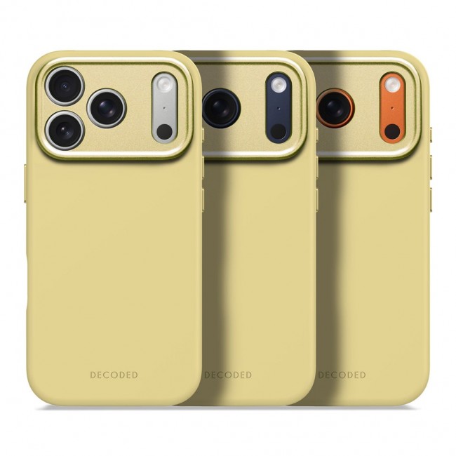 Decoded Silicone Backcover Apple iPhone 17 Pro Yuma Yellow mobile phone case 16 cm (6.3