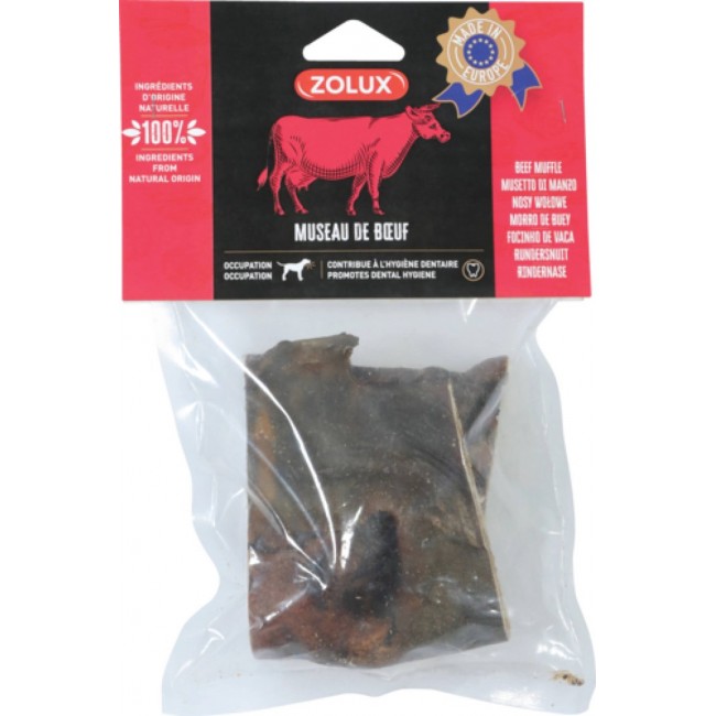 ZOLUX Beef Nose Dog Treat - 200g