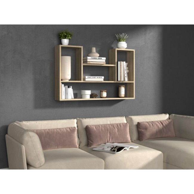 BILBAO 4P hanging bookcase 100x16x60 cm sonoma