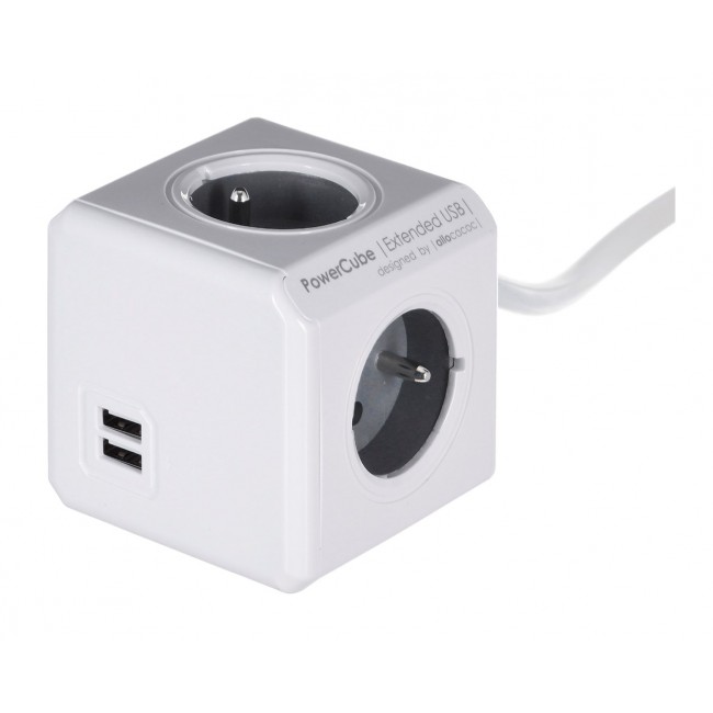 Allocacoc PowerCube Extended USB E(FR), 3m power extension 4 AC outlet(s) Allocacoc PowerCube Extended USB E(FR), 3m power extension 4 AC outlet(s)