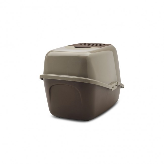 SAVIC Nestor Grey-Brown - Covered Cat Litter Box - 56x39x38.5 cm - 1 pc SAVIC Nestor Grey-Brown - Covered Cat Litter Box - 56x39x38.5 cm - 1 pc