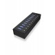 ICY BOX IB-AC6110 USB 3.2 Gen 1 (3.1 Gen 1) Type-B 5000 Mbit/s Black ICY BOX IB-AC6110 USB 3.2 Gen 1 (3.1 Gen 1) Type-B 5000 Mbit/s Black
