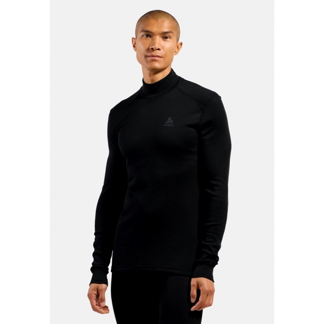 Odlo BL TOP turtle neck l/s ACTIVE WARM ECO men's shirt, size M, black Odlo BL TOP turtle neck l/s ACTIVE WARM ECO men's shirt, size M, black