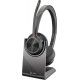 HP Poly Voyager 4320 UC Stereo USB-A Headset +BT700 USB-A Adapter +Charging Stand