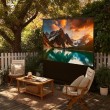 Maclean MC-964 portable projection screen, compact, floor, 100