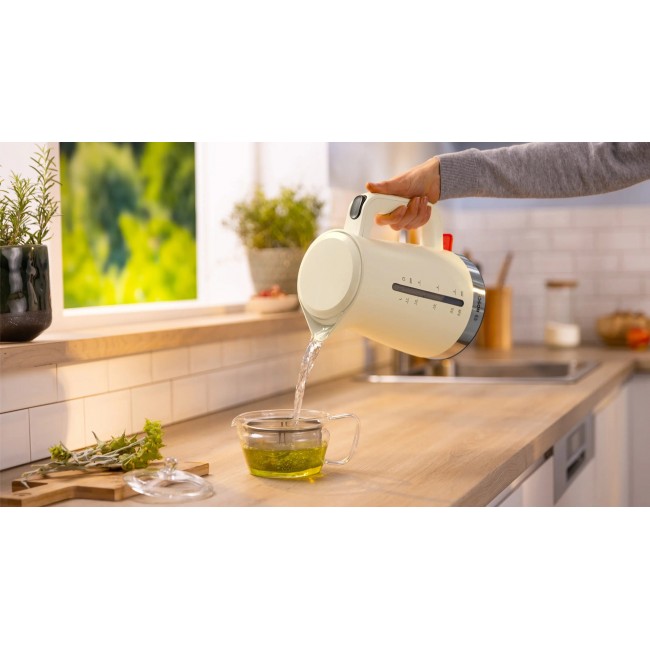 Bosch MyMoment electric kettle 1.7 L 2400 W Cream