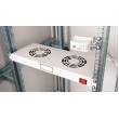 Equip Cooling Fans 19', 1U, 2FANS, RAL7035 Grey