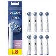 Oral-B | Replaceable toothbrush heads | EB60X-8 Sensitive Clean Pro | Heads | For adults | Number of brush heads included 8 | White